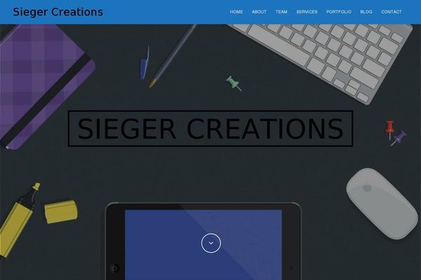 Jarvis theme site design template sample