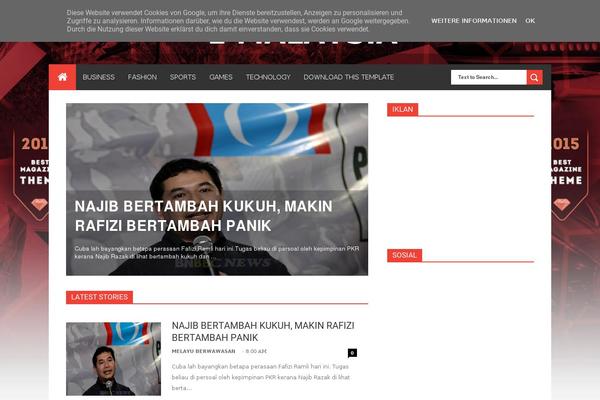 Caps theme site design template sample