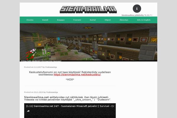 Vantage theme site design template sample