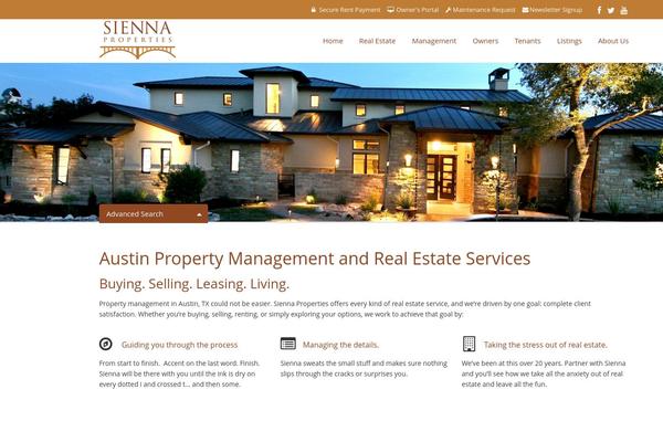 WP Residence theme site design template sample