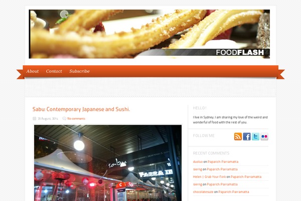 Delicacy theme site design template sample