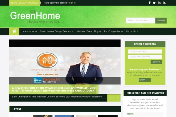 sierraclubgreenhome.com site used Scgh