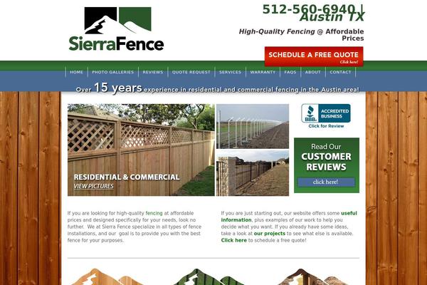Sierra theme site design template sample