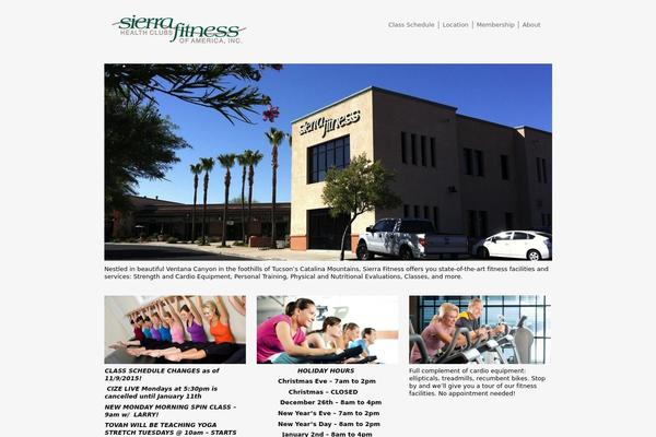 Sierra theme site design template sample
