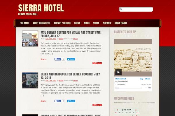 Frantic theme site design template sample