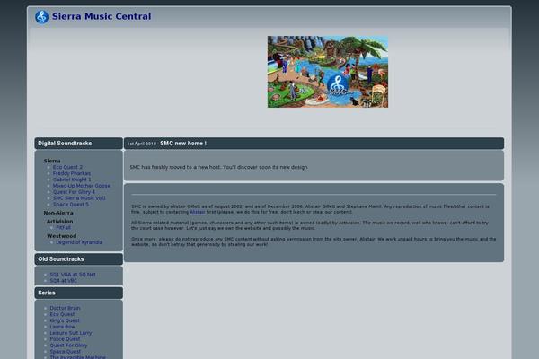 Musiks theme site design template sample