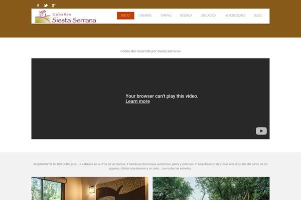 siestaserrana.com.ar site used Hoteliour