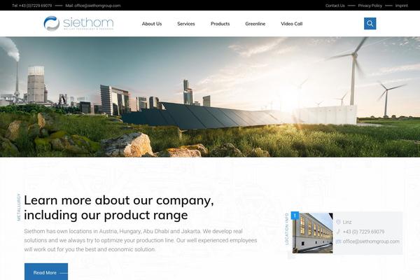 Stål theme site design template sample