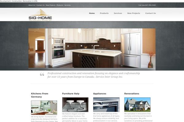 Accent theme site design template sample
