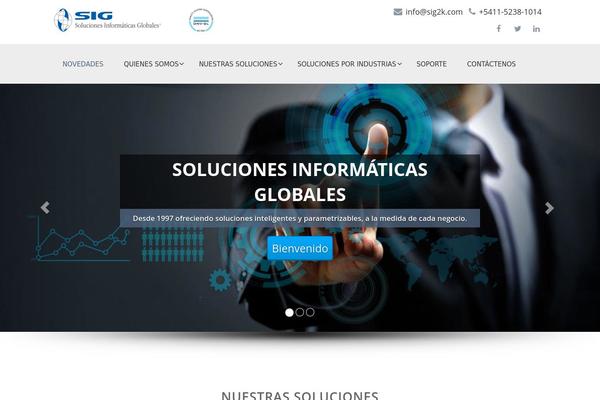Parallax-one theme site design template sample