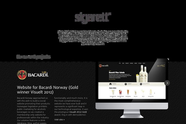 sigarett.com site used Sigarett-publish