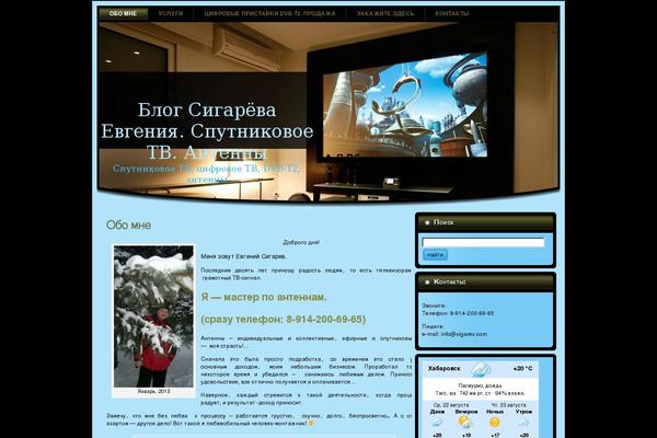 Site using Social Profiles Widget plugin