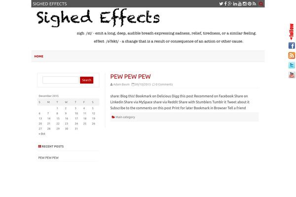 sighedeffects.com site used ZeroGravity