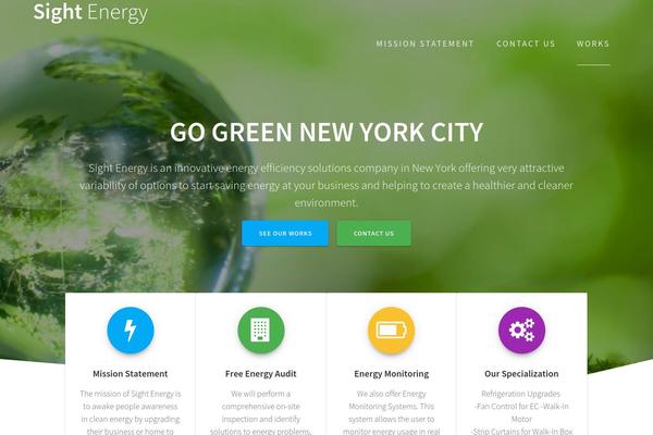 One Page Express theme site design template sample