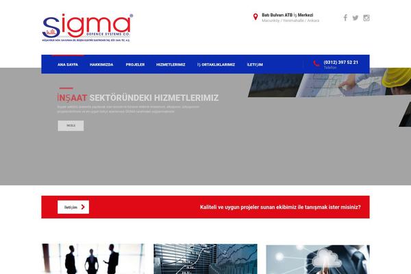Sigma theme site design template sample