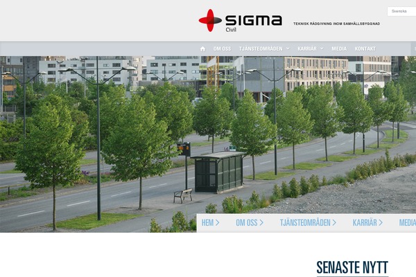 Sigma theme site design template sample