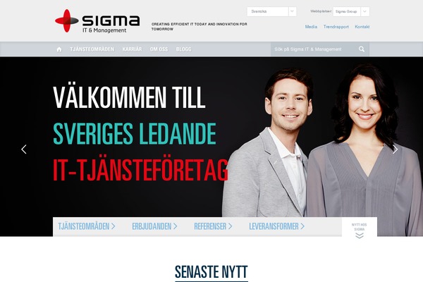 Sigma theme site design template sample