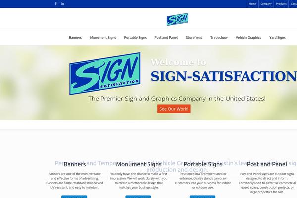 Infinite theme site design template sample