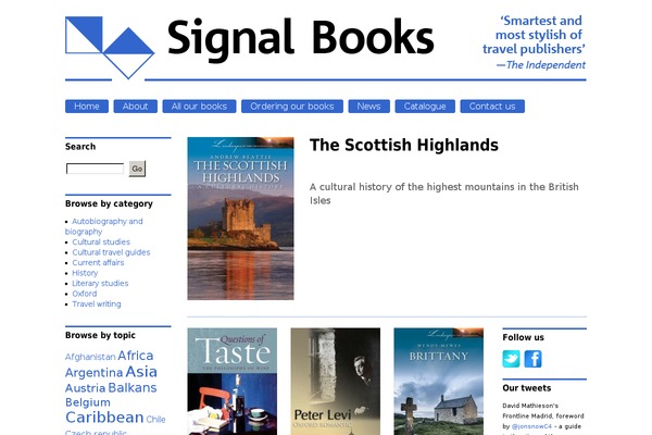 Signal theme site design template sample