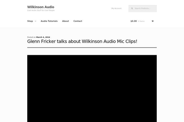 Storefront theme site design template sample