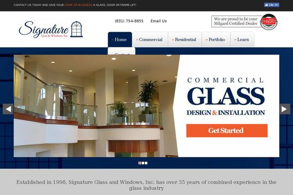 signatureglassandwindows.com site used Signature