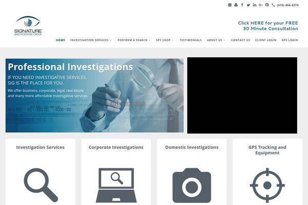 signatureinvestigationsgroup.com site used Beacon