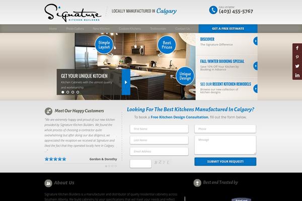 signaturekitchenbuilders.com site used Verycreative