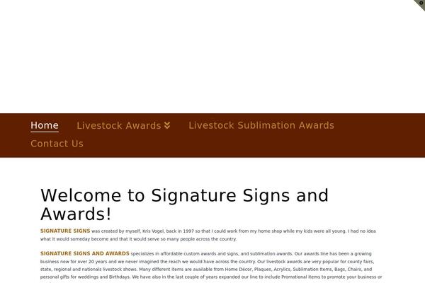 X Child theme site design template sample