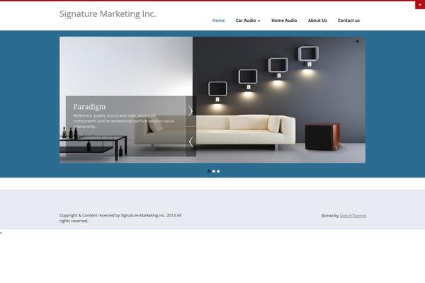 Biznez Lite theme site design template sample