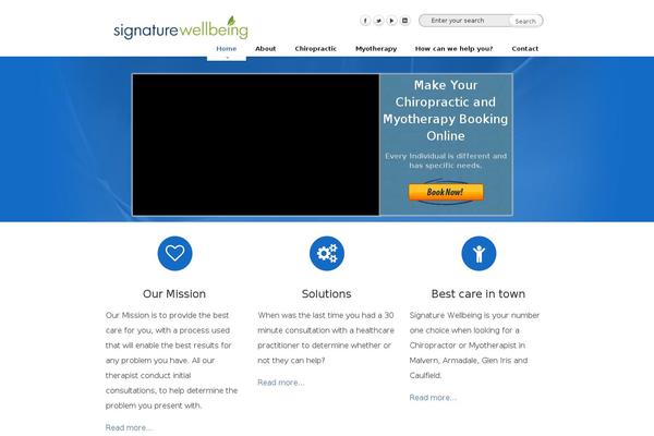 Caffeine theme site design template sample
