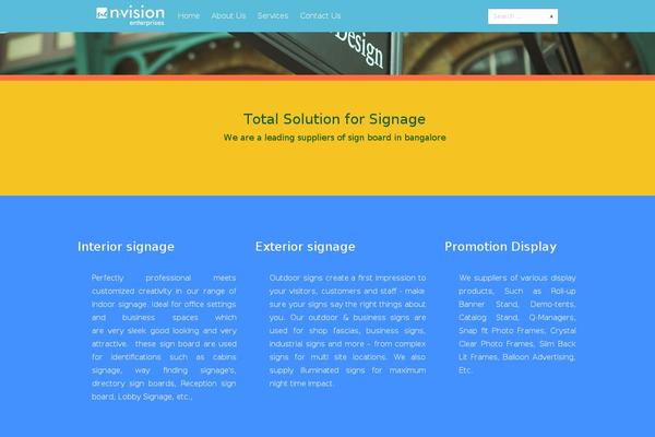 Tesseract theme site design template sample