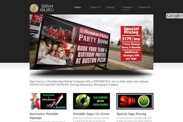 Site using Google Plus Badge plugin