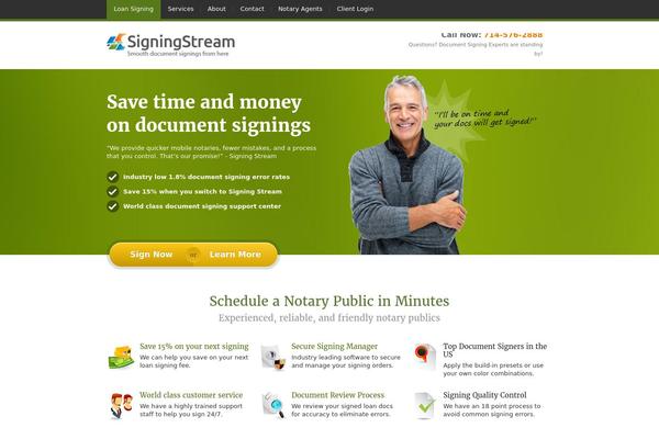 JustLanded theme site design template sample