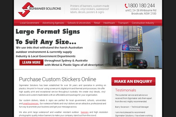 signmaker theme websites examples