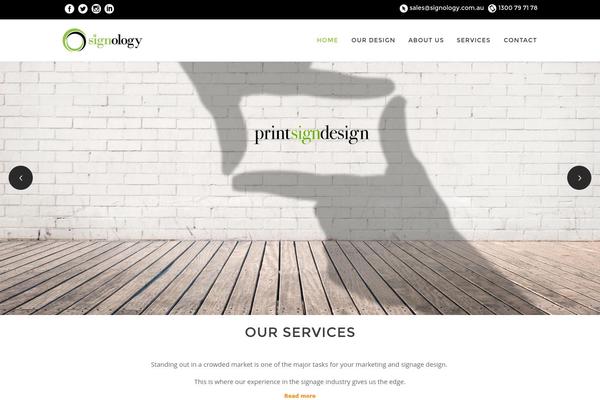 Brick theme site design template sample