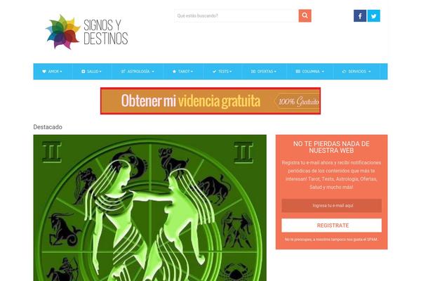 signosydestinos.com site used ColorMag