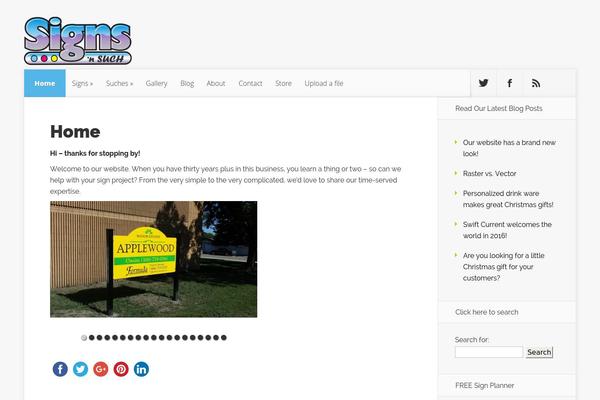 Nexus theme site design template sample