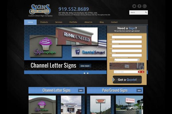 Site using iSlidex plugin