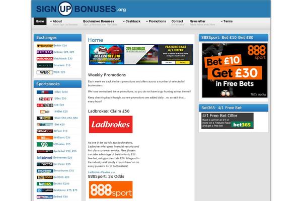 Site using Popup-domination plugin