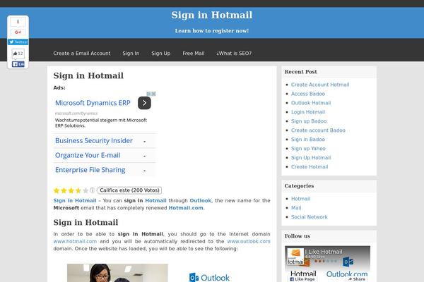 WordPress website example screenshot