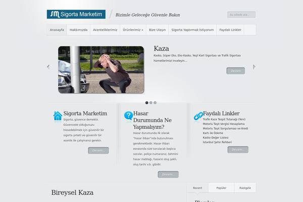 Minimal theme site design template sample