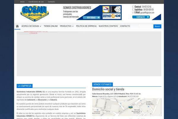 Newspaper Child theme site design template sample