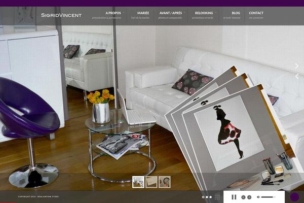 sigridvincent.com site used Tyseo-framework