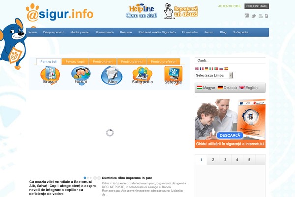 CoolBlue theme site design template sample