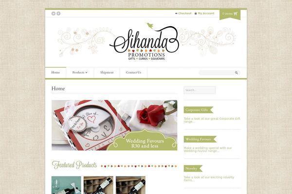 Organic Shop theme site design template sample