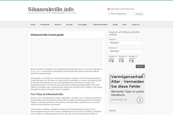 City Guide theme site design template sample
