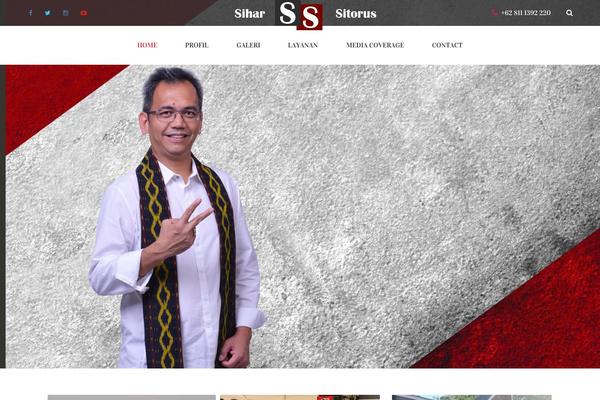 Politician theme site design template sample