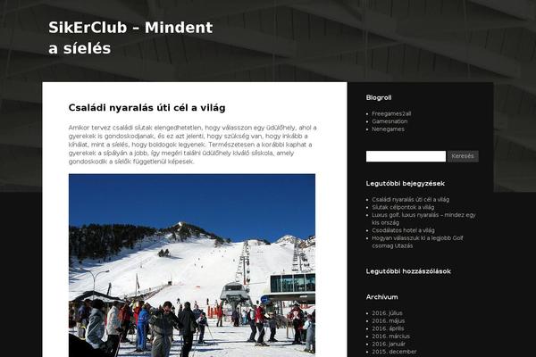 Gibson theme site design template sample