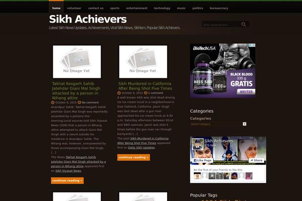 Thesis 1.8 theme site design template sample