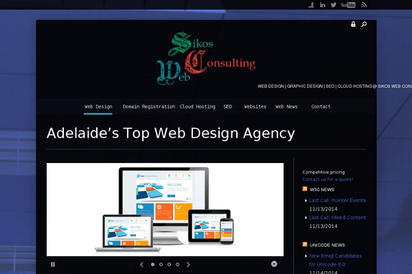 Enfinity theme site design template sample